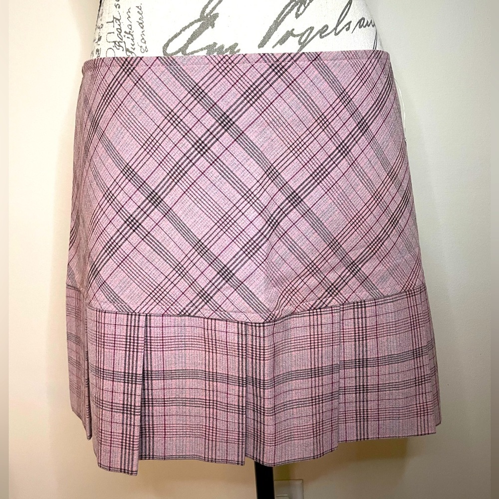 Tracy Evans Pink Plaid Skirt - Size 9